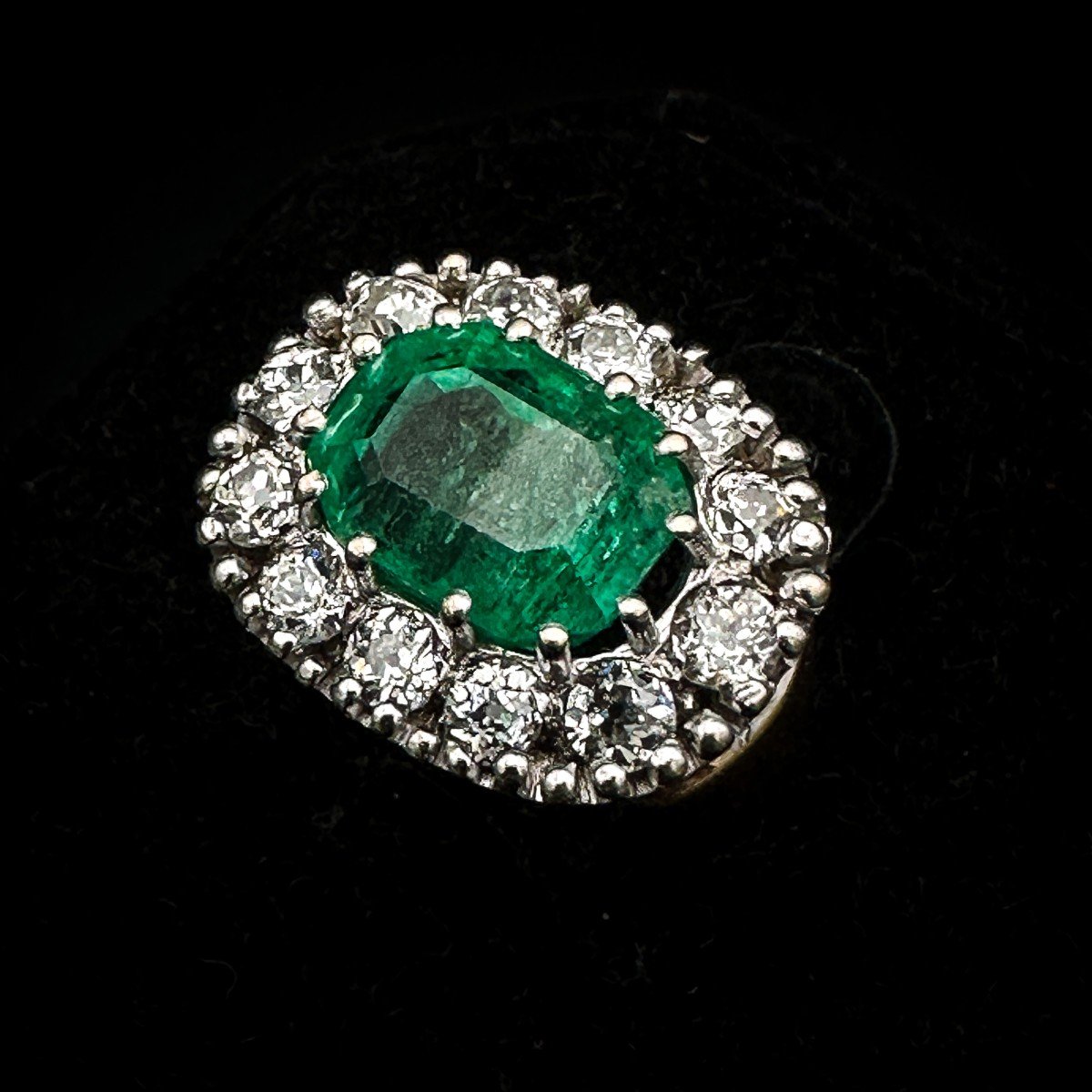 Emerald Ring Art Deco Period Circa 1930.-photo-4