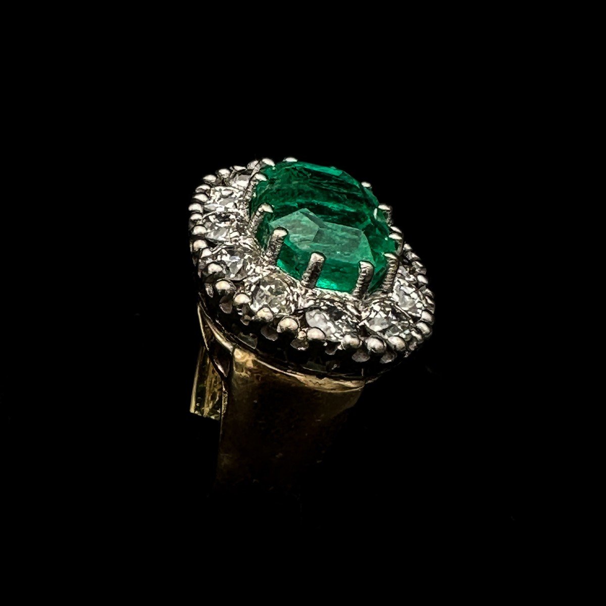 Emerald Ring Art Deco Period Circa 1930.-photo-3