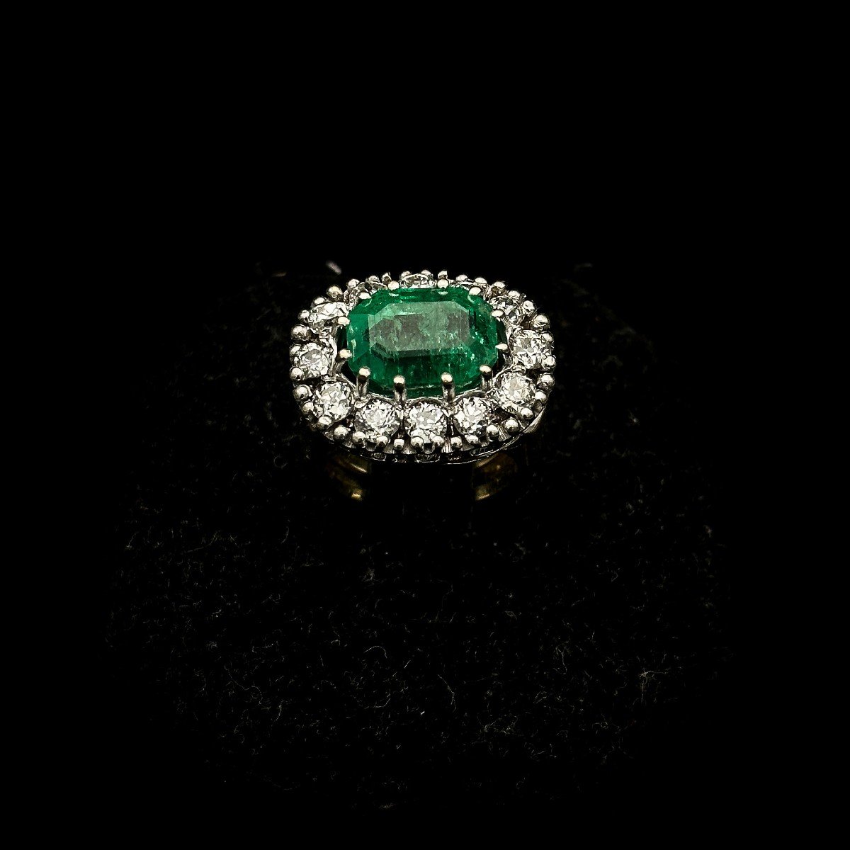 Emerald Ring Art Deco Period Circa 1930.