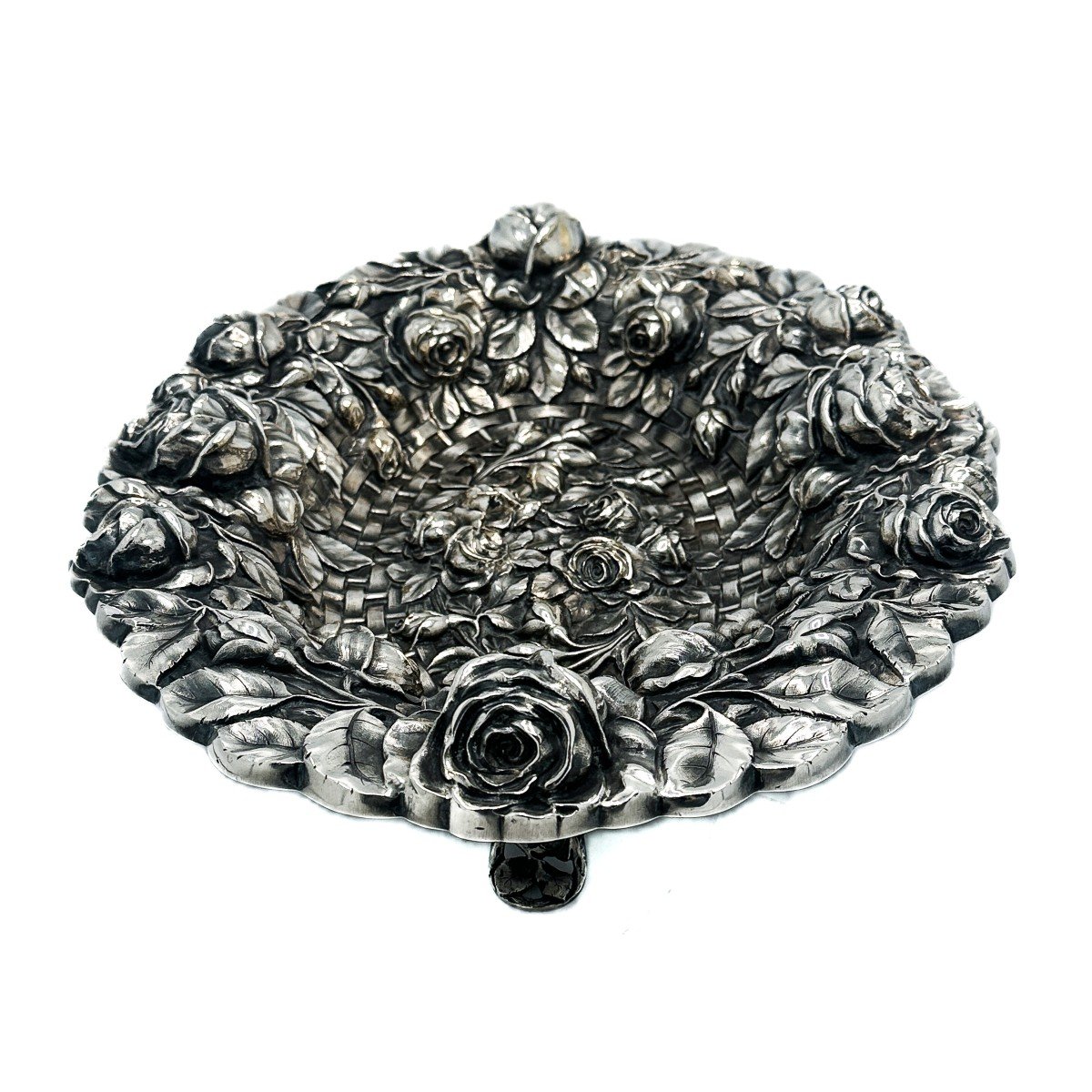 Portuguese Sterling Silver Centerpiece 834/1000-photo-3