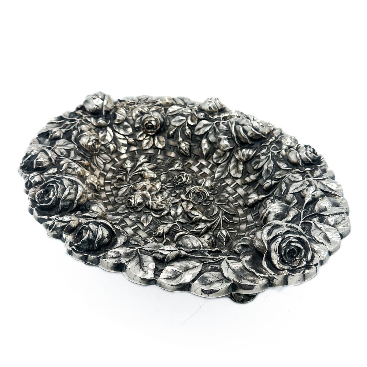 Portuguese Sterling Silver Centerpiece 834/1000-photo-4