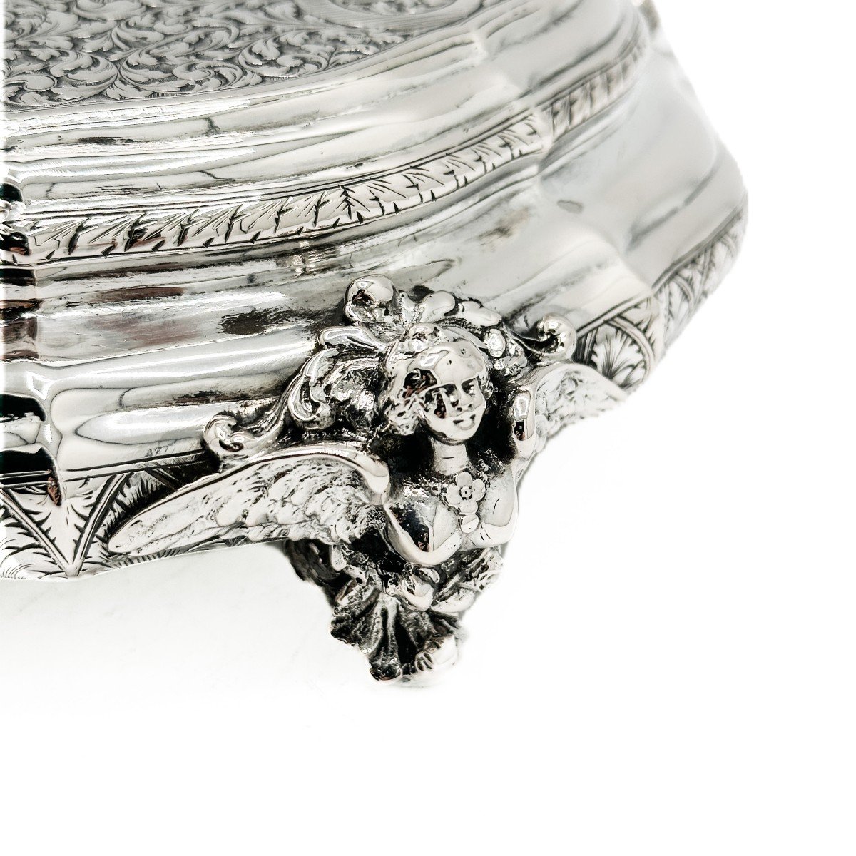 Grande Coffret  En Argent Massif 800/1000 -photo-3