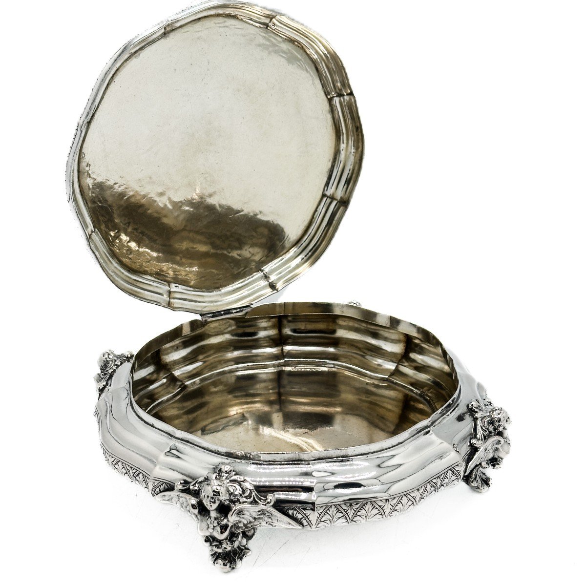 Grande Coffret  En Argent Massif 800/1000 -photo-1