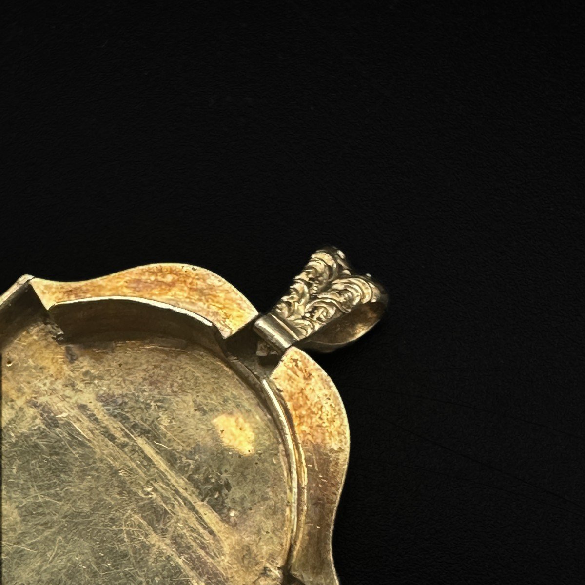 Boîte à Pilules  /pendentif Or 14 Carats  époque Napoléon Lll-photo-4