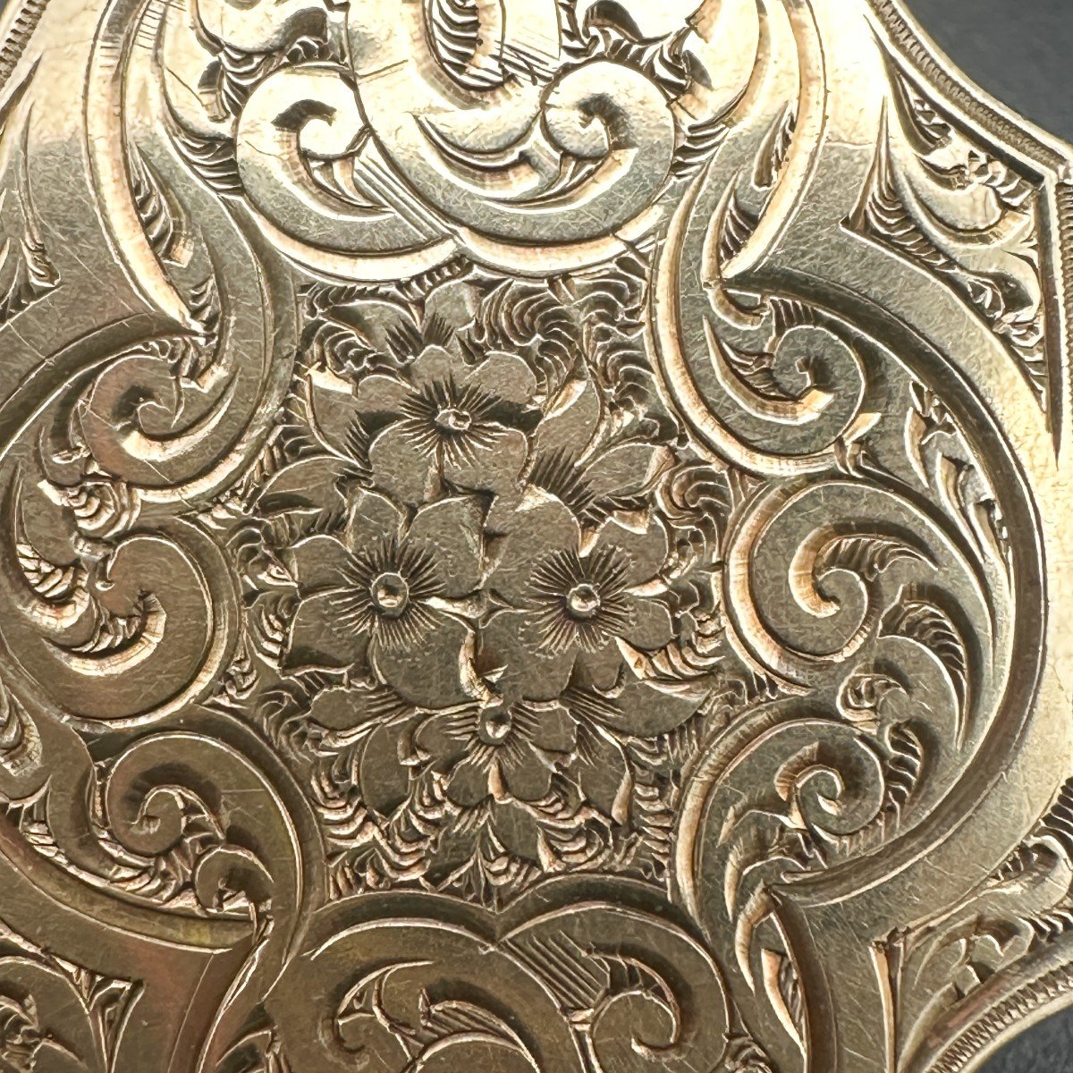Boîte à Pilules  /pendentif Or 14 Carats  époque Napoléon Lll-photo-6