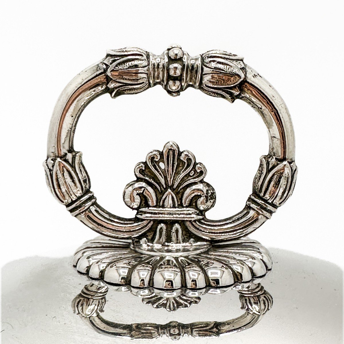 Imposing Vegetable Dish In Solid Silver 800/1000 Italian Work From The 30s In Empire Style -photo-3