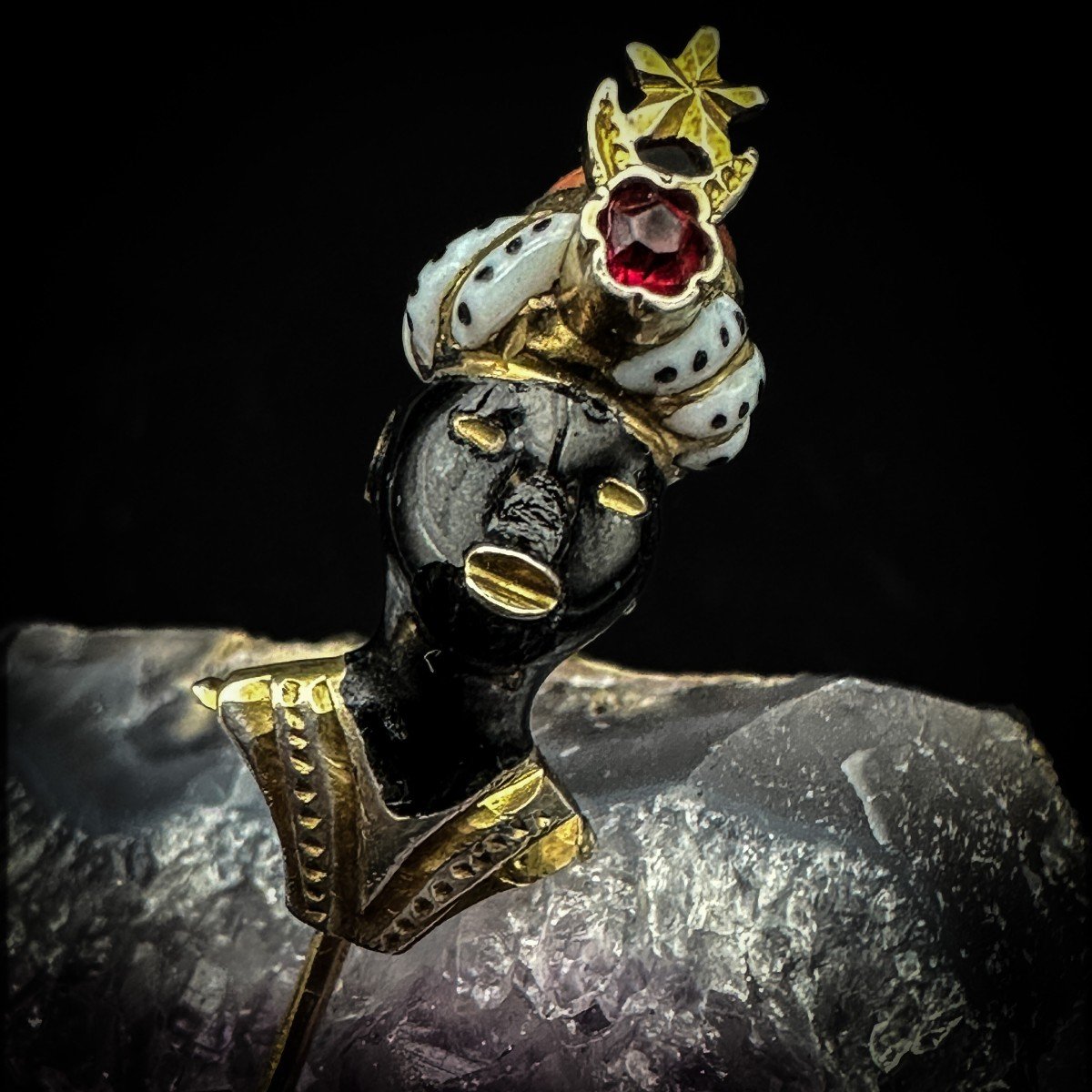 épingle à Cravate “ Black Moor “ -photo-2