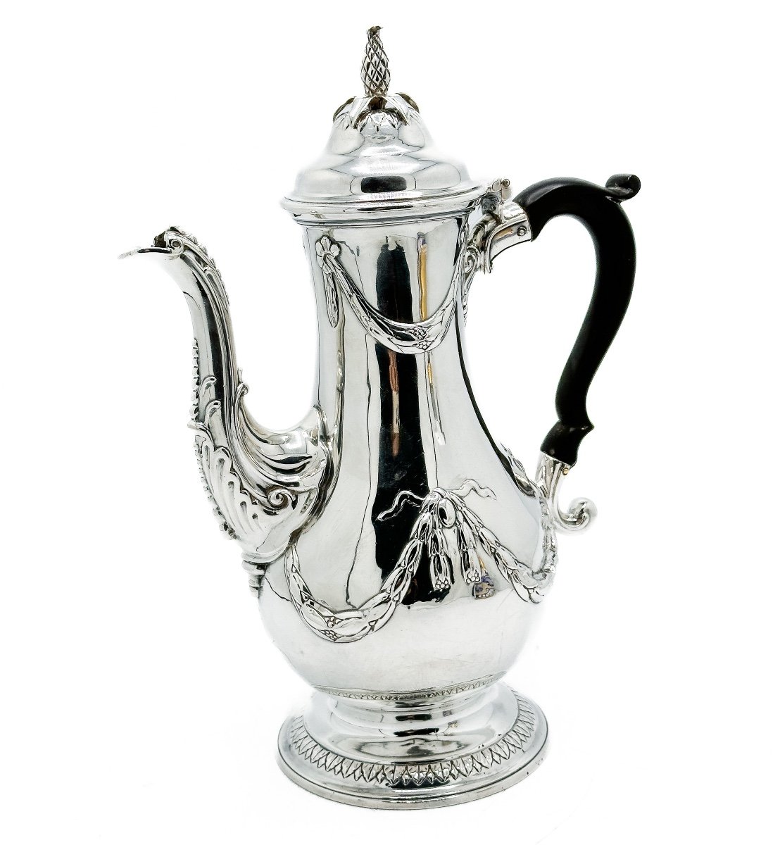   Cafetière En Argent Massif, époque XVIIIe, Londres 1777 – John Carter II  -photo-4