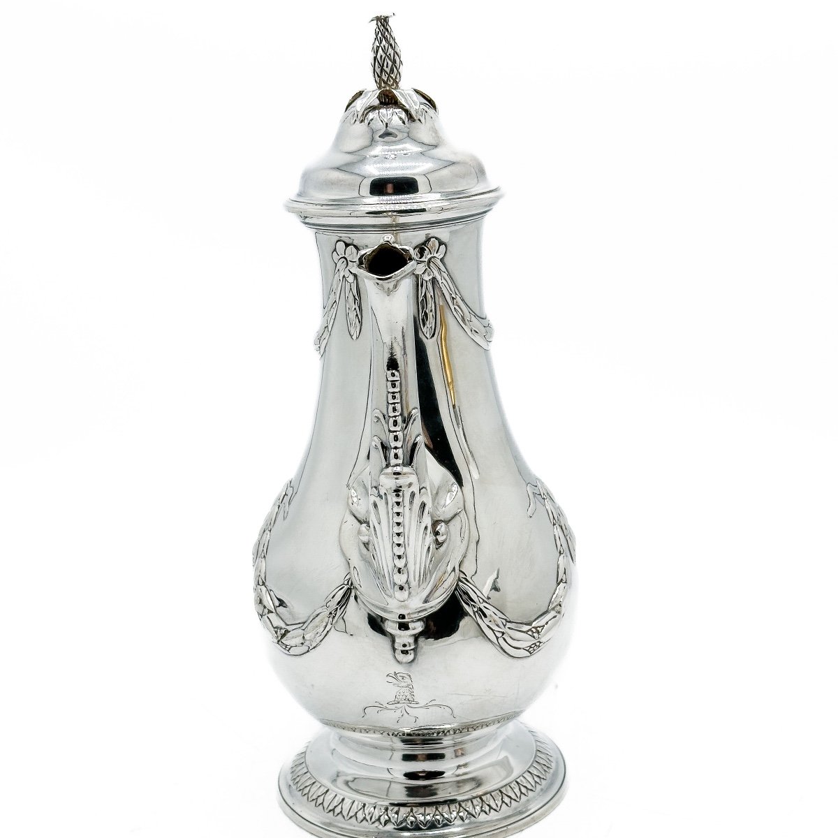   Cafetière En Argent Massif, époque XVIIIe, Londres 1777 – John Carter II  -photo-5