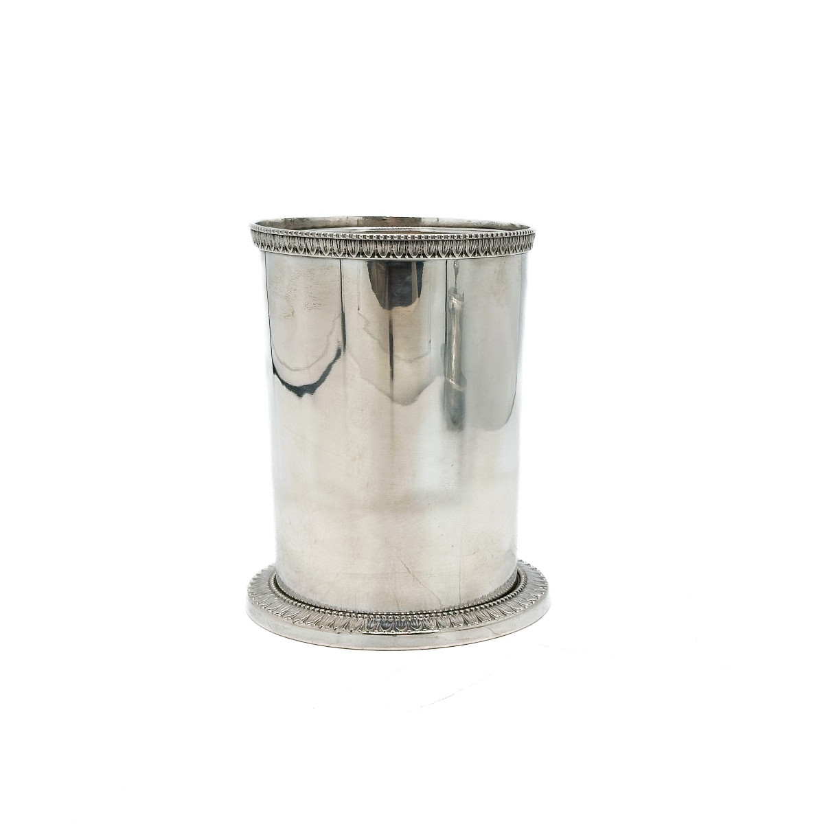 Porte-bouteilles En Argent Massif, Italie Années 1950  élégant Porte-bouteilles En Argent Massi