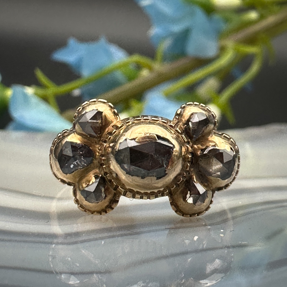 Gold And Rose-cut Diamond Ring, French Work Circa 1760–1780  -photo-4