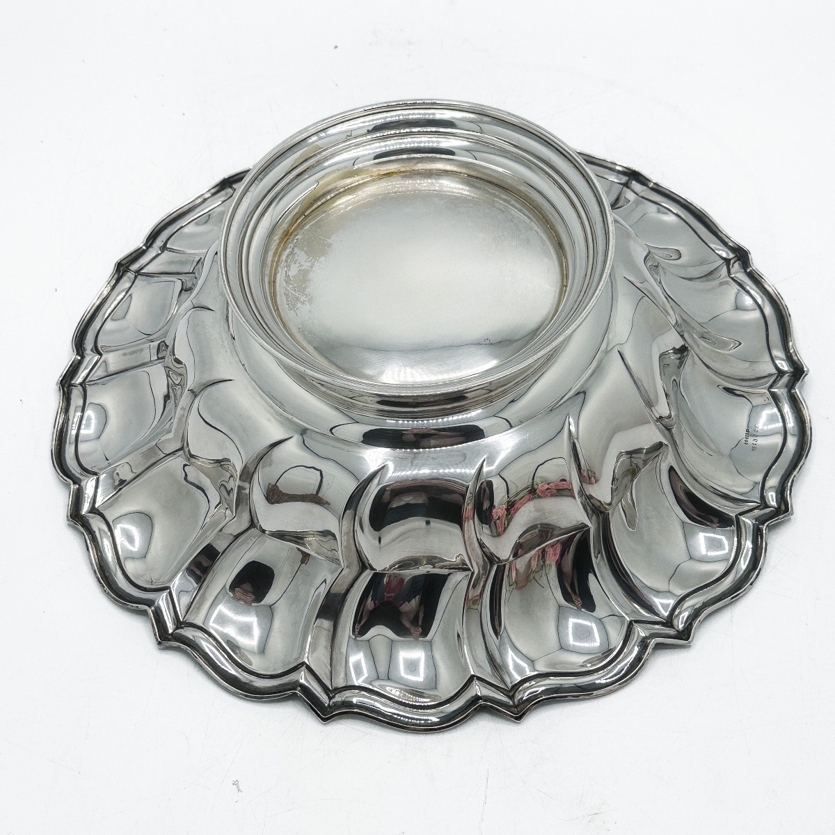 Large Solid Silver Centerpiece Bowl By Bruckmann & Söhne, Germany, Early 20th Century-photo-3