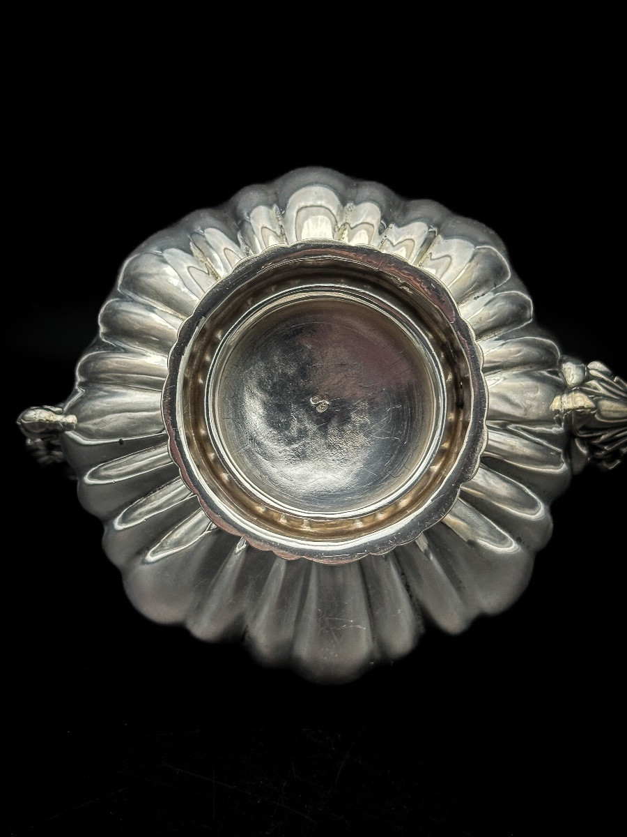 Zoomorphic Teapot In Solid Silver, Austria-hungary, Late 19th Century  -photo-5