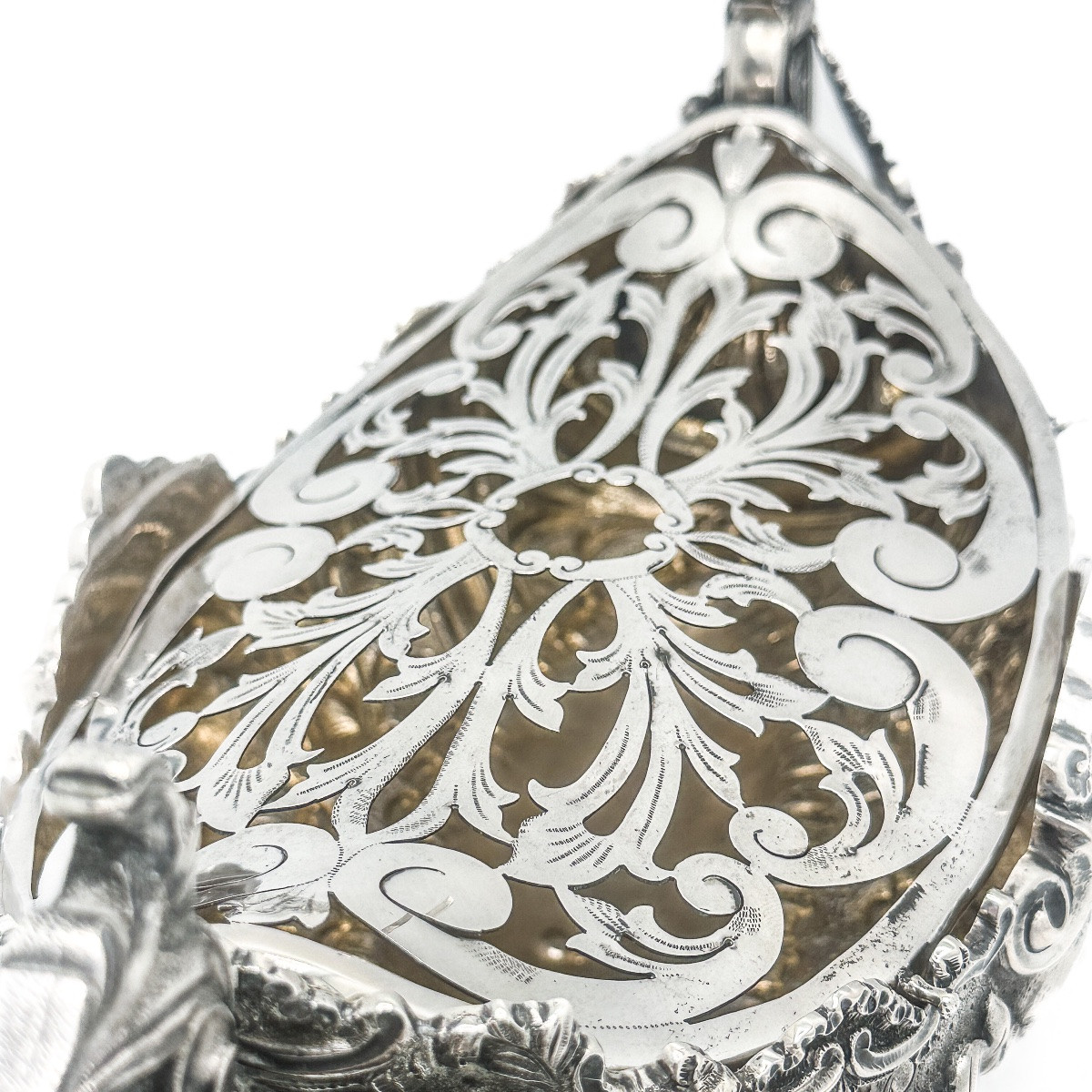 Rococo Silver Planter 833 ‰, Porto, Early 20th Century  -photo-3