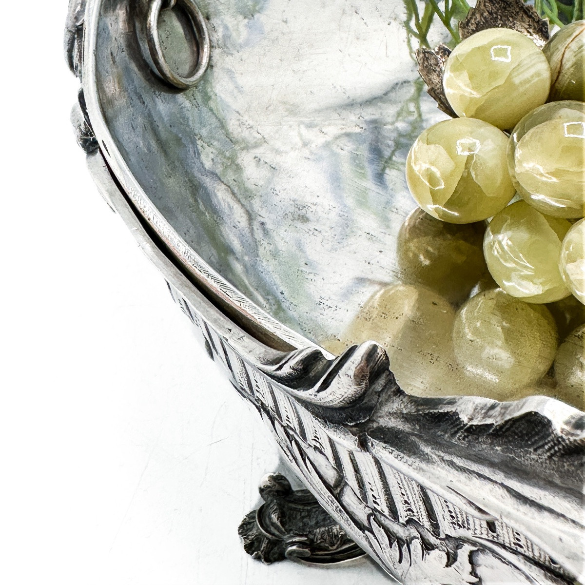 800‰ Solid Silver Jardinière — Hanau, Louis XV Rococo Pattern, Circa 1880, With Removable Inner-photo-2