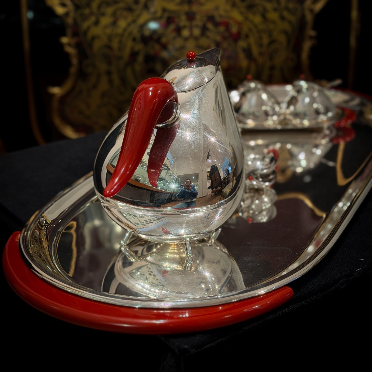 Pomellato – Tea Service In Solid Silver 925/1000, Italy, 1985  -photo-3