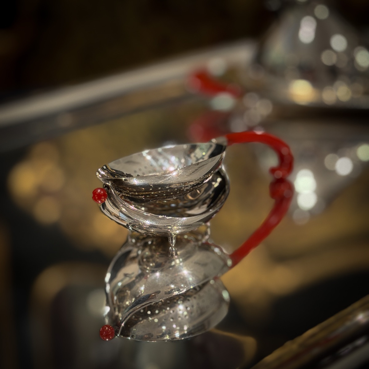 Pomellato – Tea Service In Solid Silver 925/1000, Italy, 1985  -photo-3