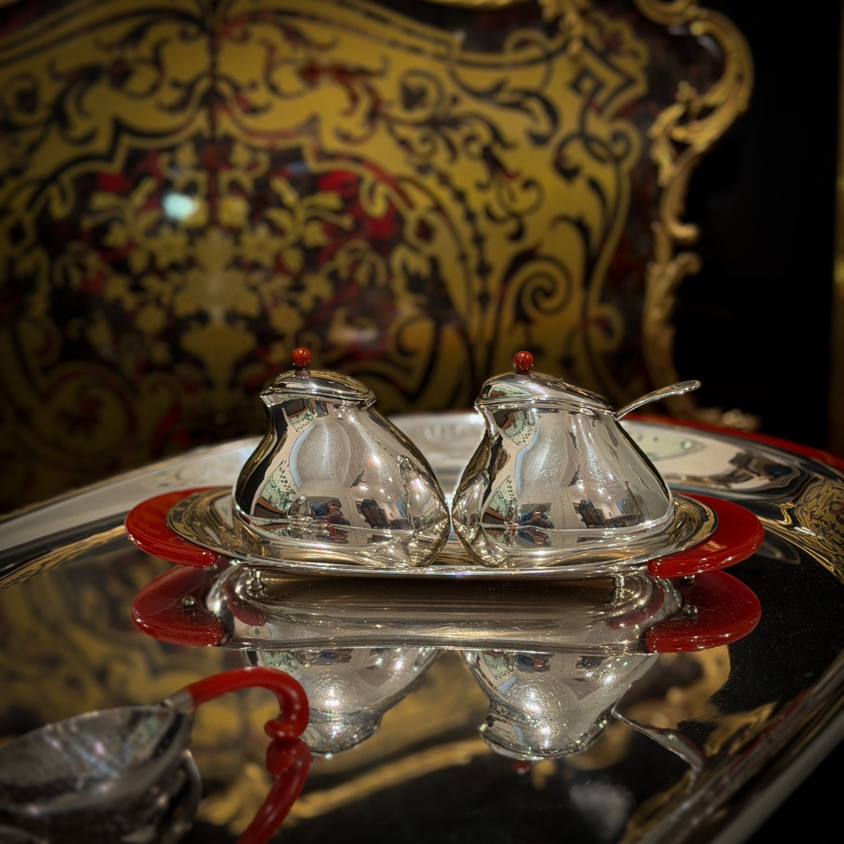 Pomellato – Tea Service In Solid Silver 925/1000, Italy, 1985  -photo-4