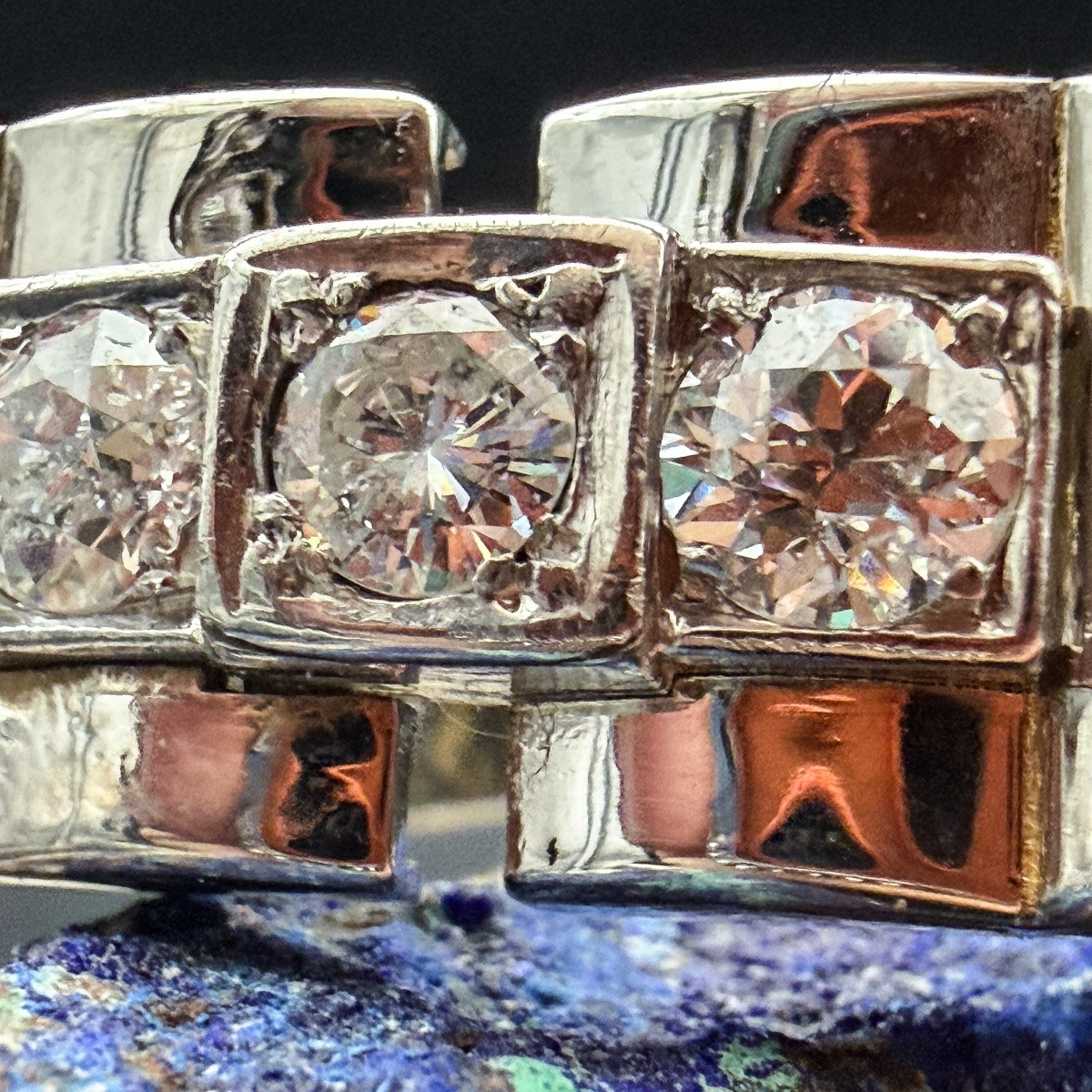 Bague Art déco modèle « Tank » en or 18 carats et diamants  Descriptif  Bague Art déco-photo-2