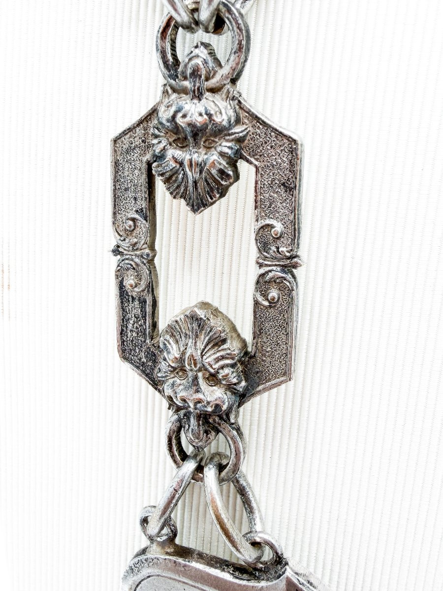 Silver Shooting King's Collar – "la Cible d'Or" Company, Schaerbeek – Circa 1900-photo-7