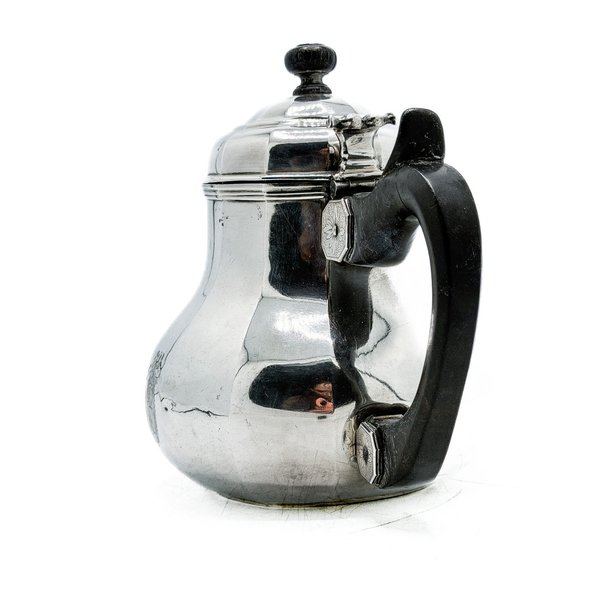 Lille 1754-1755 - Charles-joseph Ghisbrecht Le Jeune, Silver Teapot-photo-1