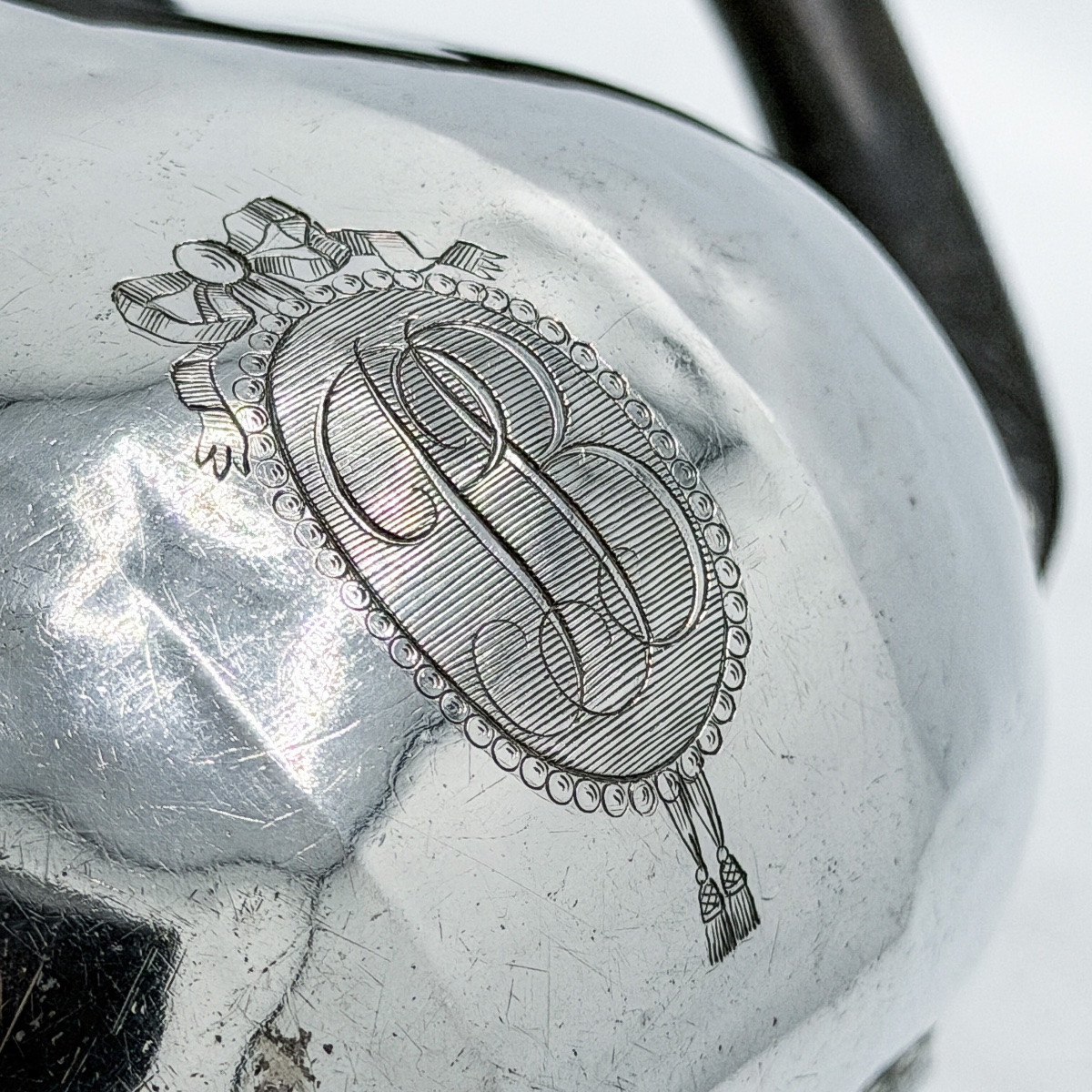 Lille 1754-1755 - Charles-joseph Ghisbrecht Le Jeune, Silver Teapot-photo-3
