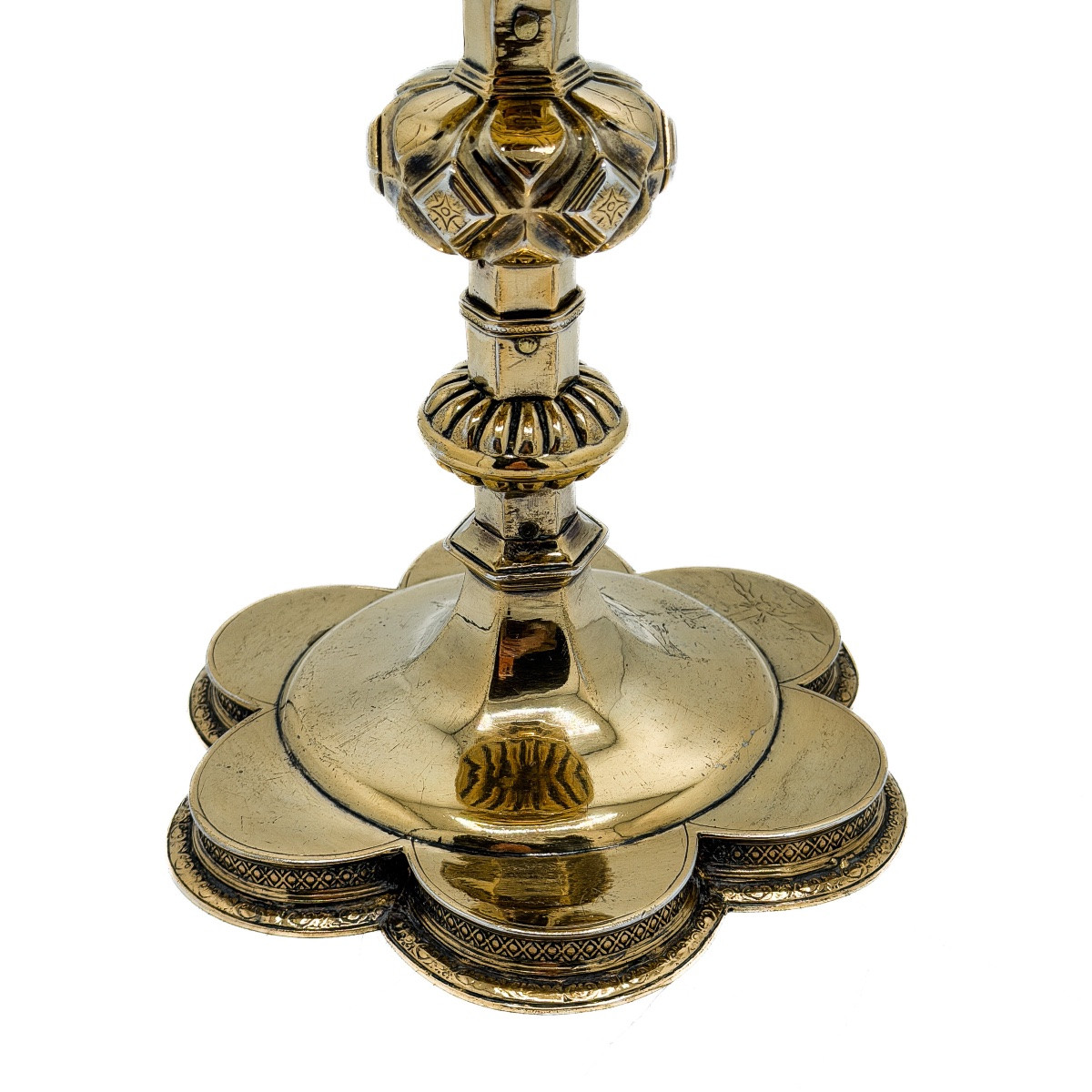 Brussels 1596 - Rare Vermeil Chalice From The Late XVIᵉ Century-photo-3