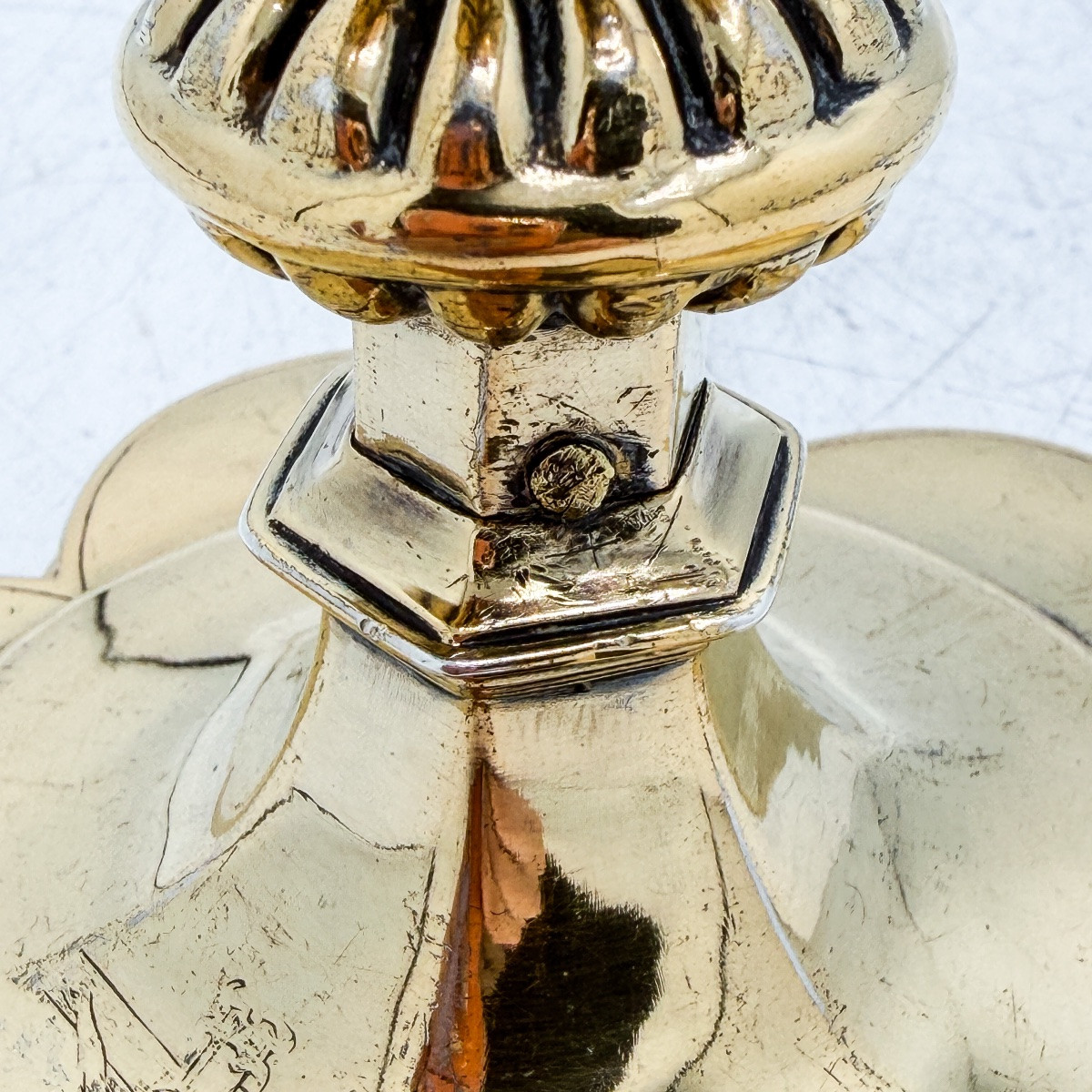 Brussels 1596 - Rare Vermeil Chalice From The Late XVIᵉ Century-photo-4