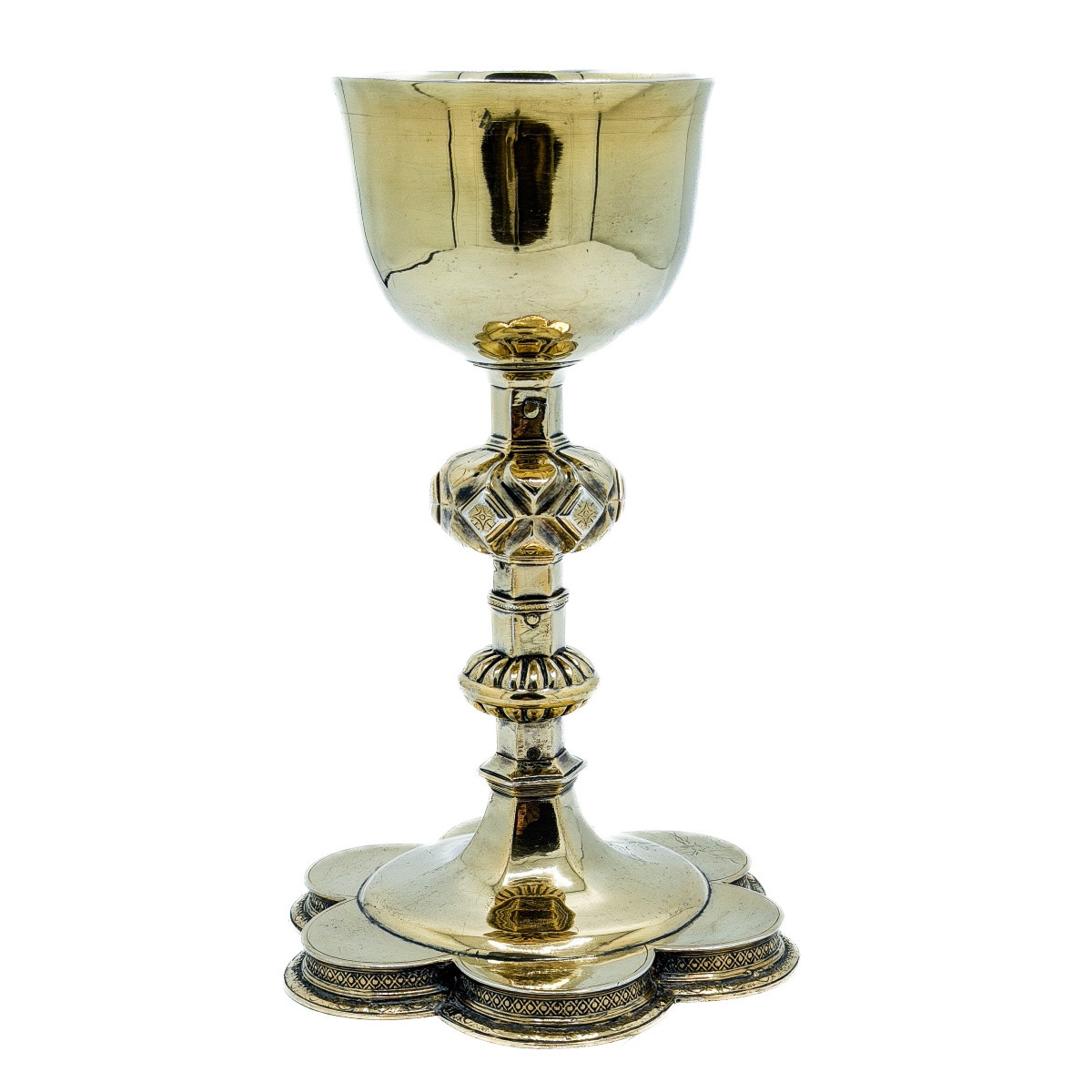 Brussels 1596 - Rare Vermeil Chalice From The Late XVIᵉ Century-photo-5
