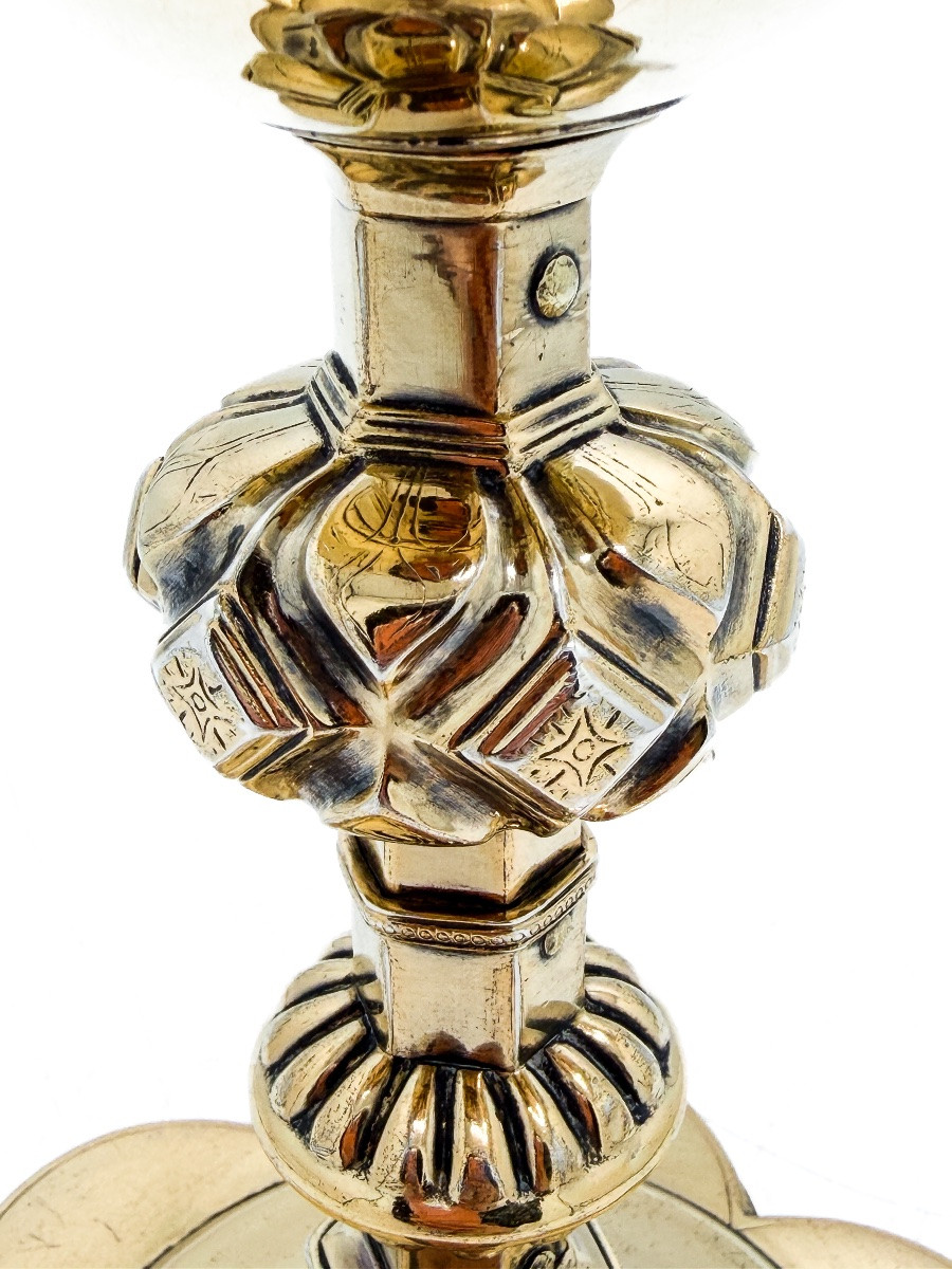 Brussels 1596 - Rare Vermeil Chalice From The Late XVIᵉ Century-photo-7