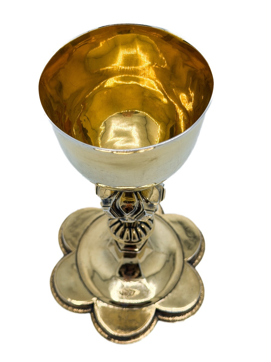 Brussels 1596 - Rare Vermeil Chalice From The Late XVIᵉ Century-photo-8