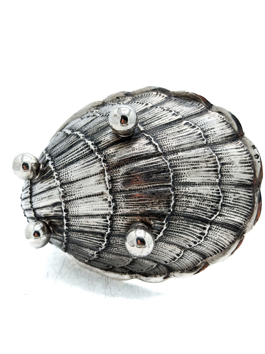 Coupe bachique libatoire en argent 800 millièmes austro-hongrois fin XIXᵉ siècle  -photo-2