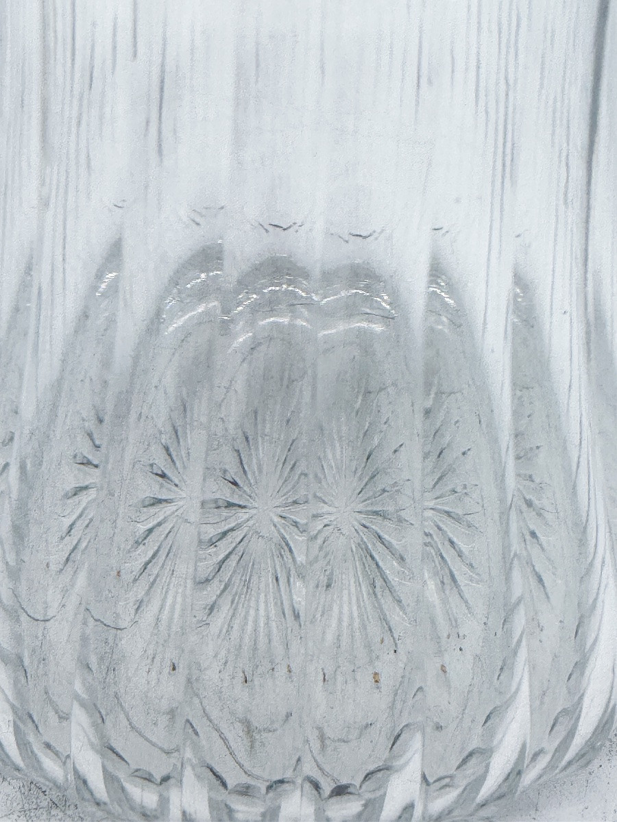 émile Puiforcat - Large Wine Decanter In 950 Thousandths Sterling Silver And Cut Crystal,-photo-2