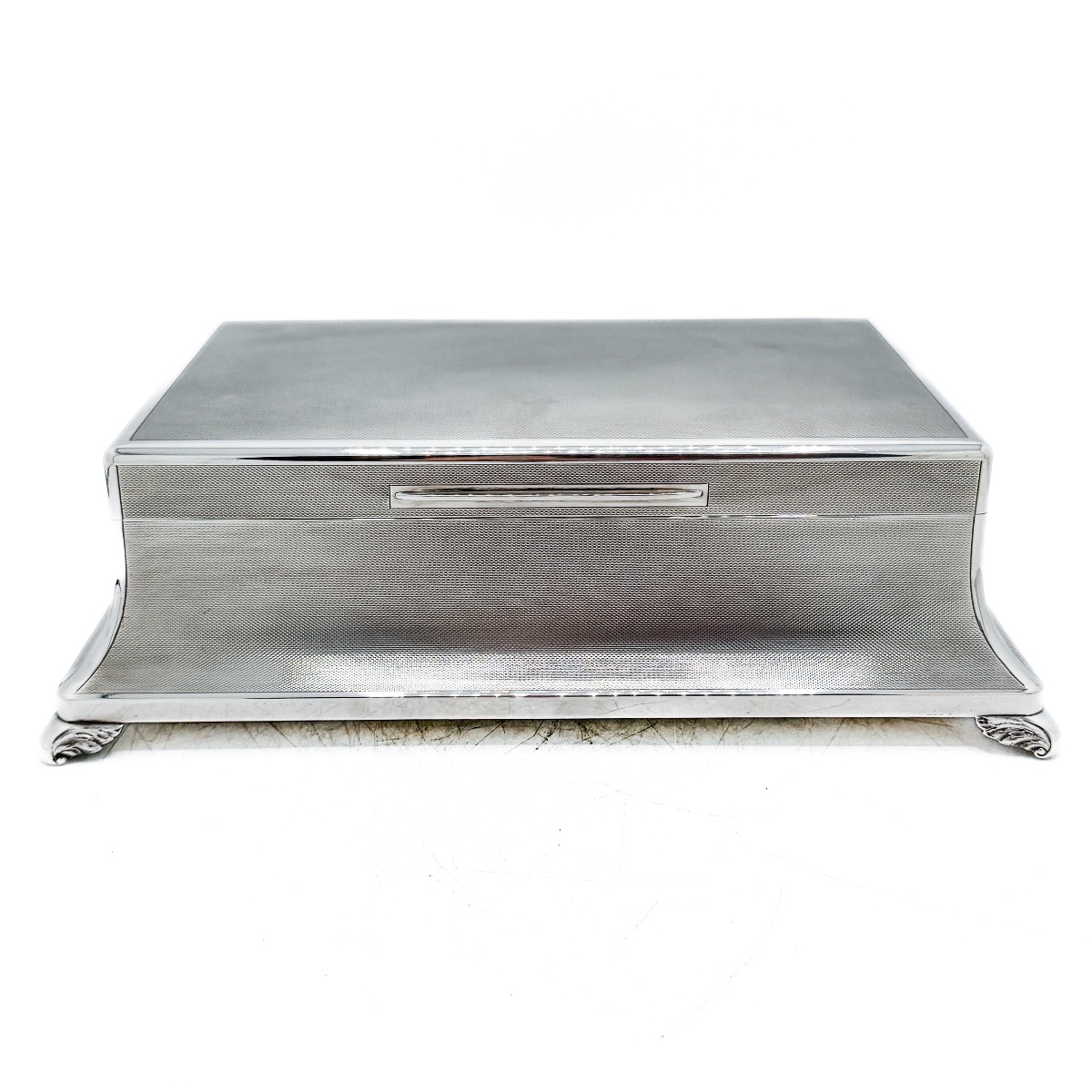 Garrard & Co Londres – Coffret à bijoux en argent massif, intérieur vermeil, 1961-photo-2