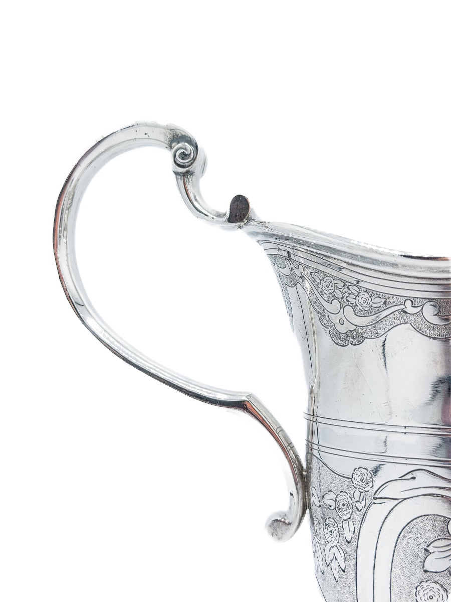 Hénin & Cie – Grande aiguière casque en argent massif 950 millièmes, décor Régence Louis XIV  -photo-1