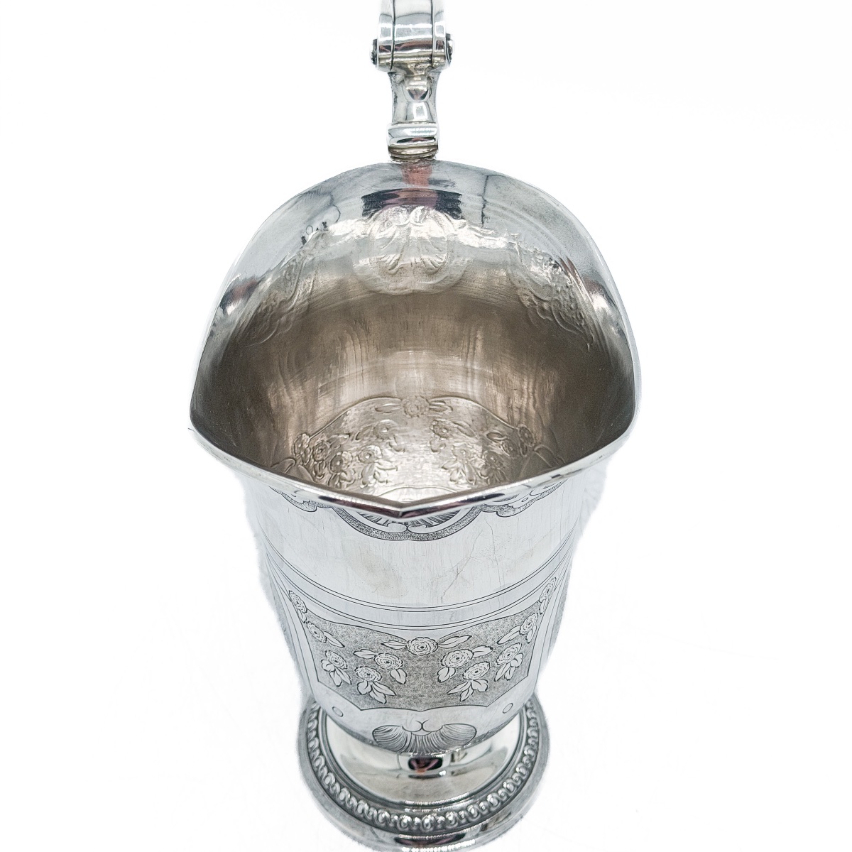 Hénin & Cie – Grande aiguière casque en argent massif 950 millièmes, décor Régence Louis XIV  -photo-2