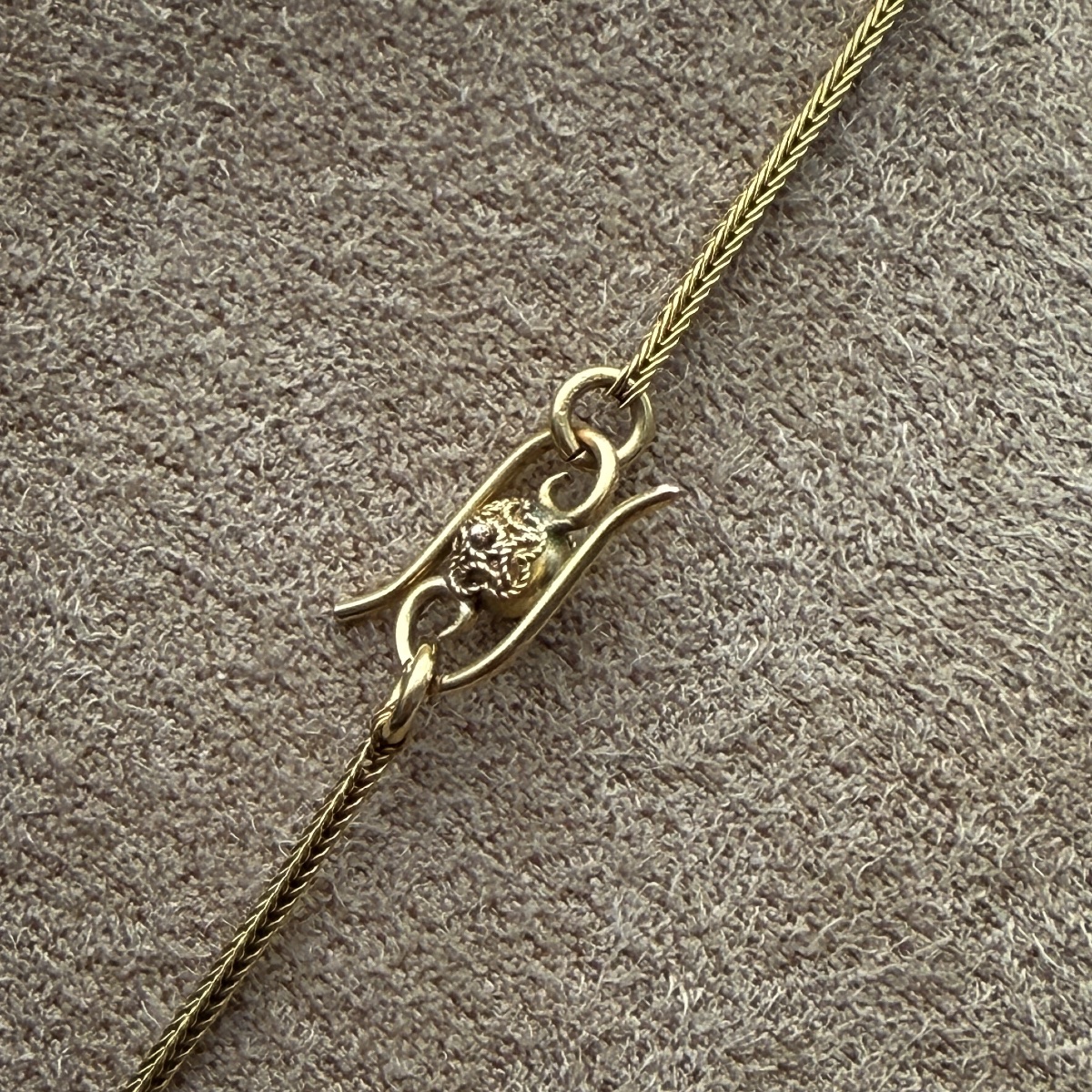 Collier draperie en or 18 carats et micromosaïques, Italie, XIXᵉ siècle  -photo-3