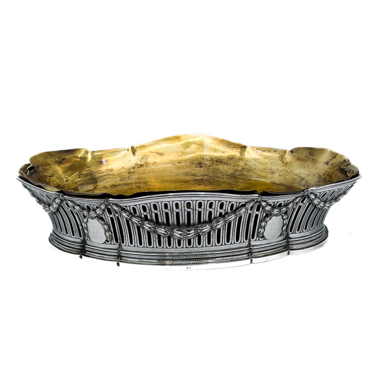 Wolfers, Late 19th Century – Large Tabletop Planter Made Of 800-th Solid Silver, -photo-6