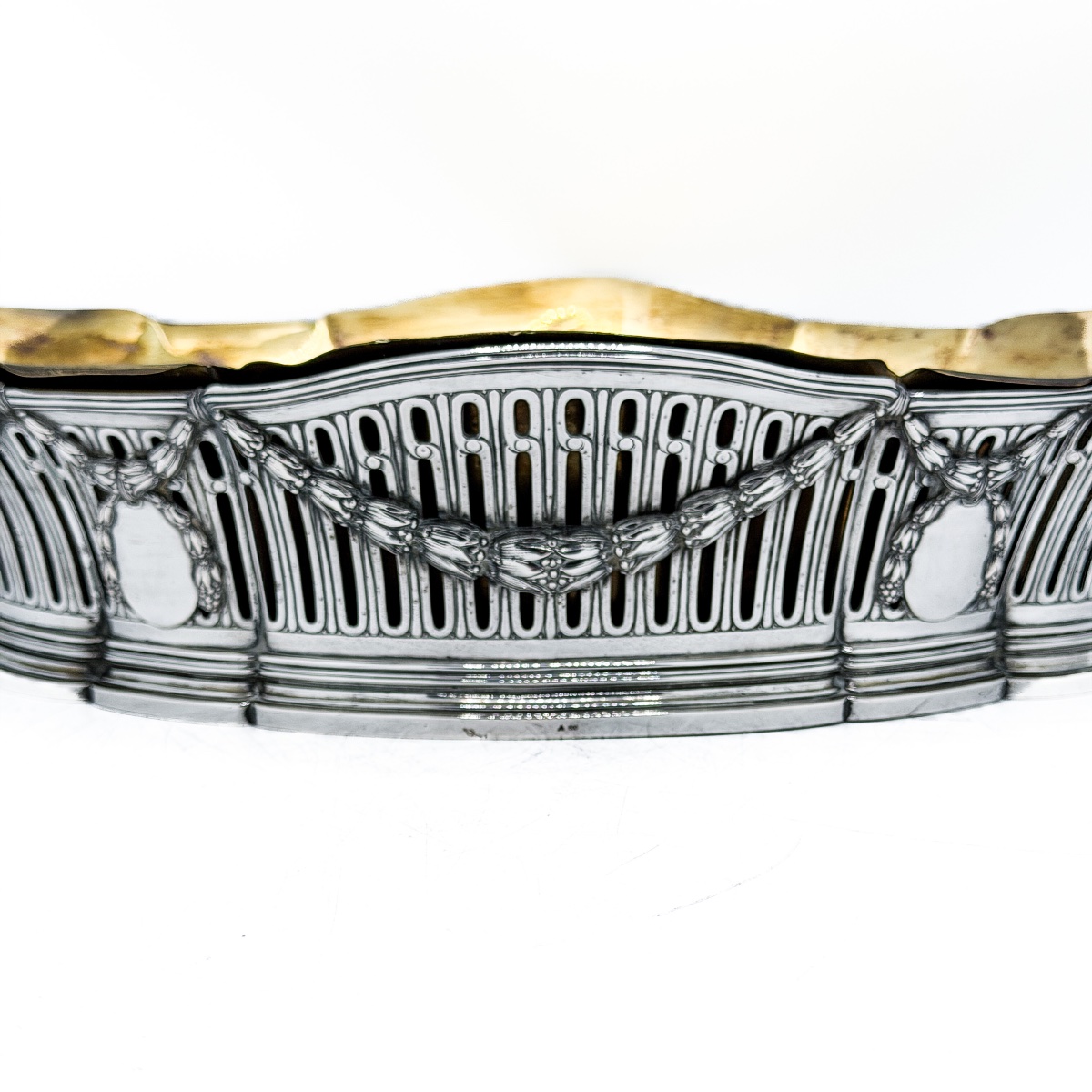 Wolfers, Late 19th Century – Large Tabletop Planter Made Of 800-th Solid Silver, -photo-7