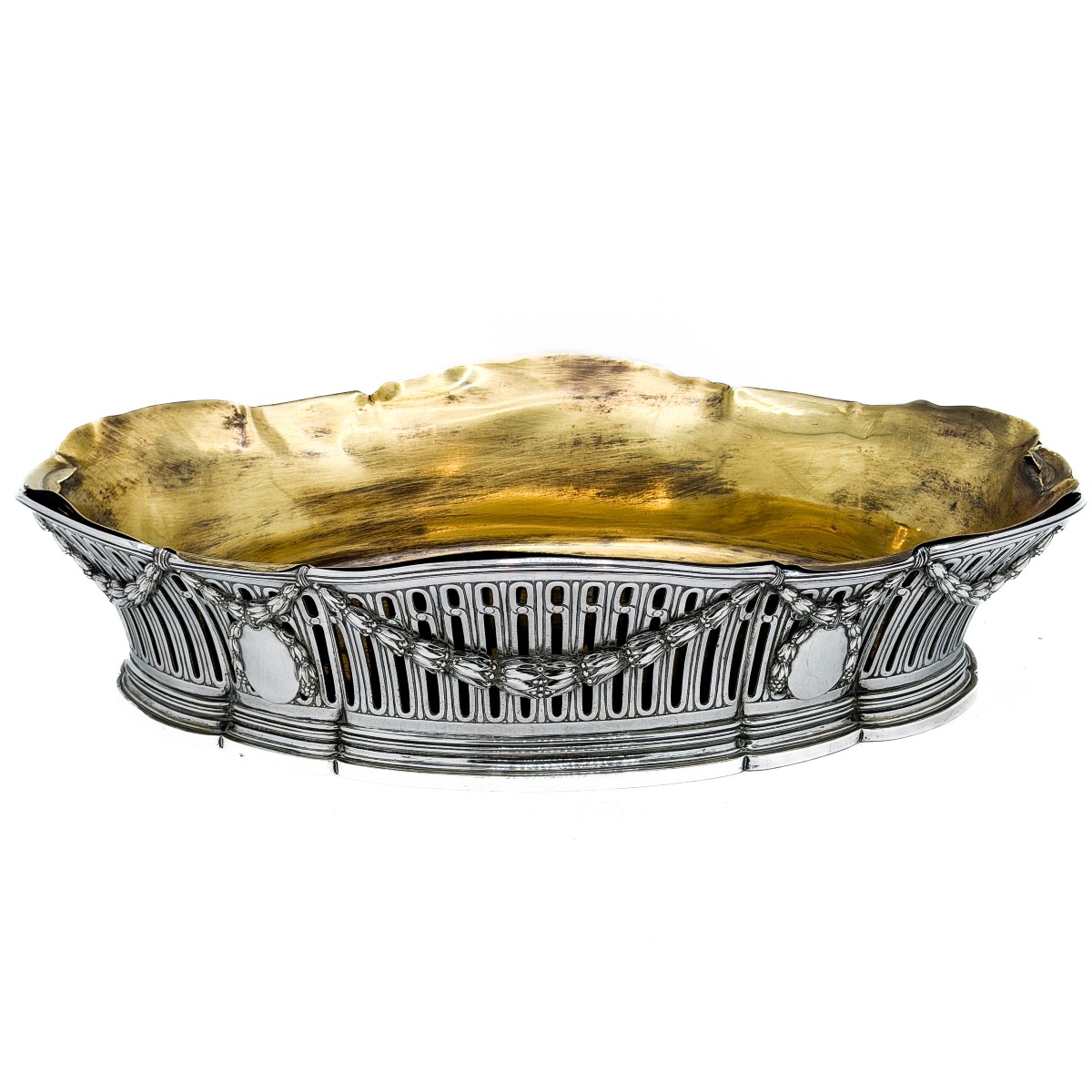 Wolfers, Late 19th Century – Large Tabletop Planter Made Of 800-th Solid Silver, 