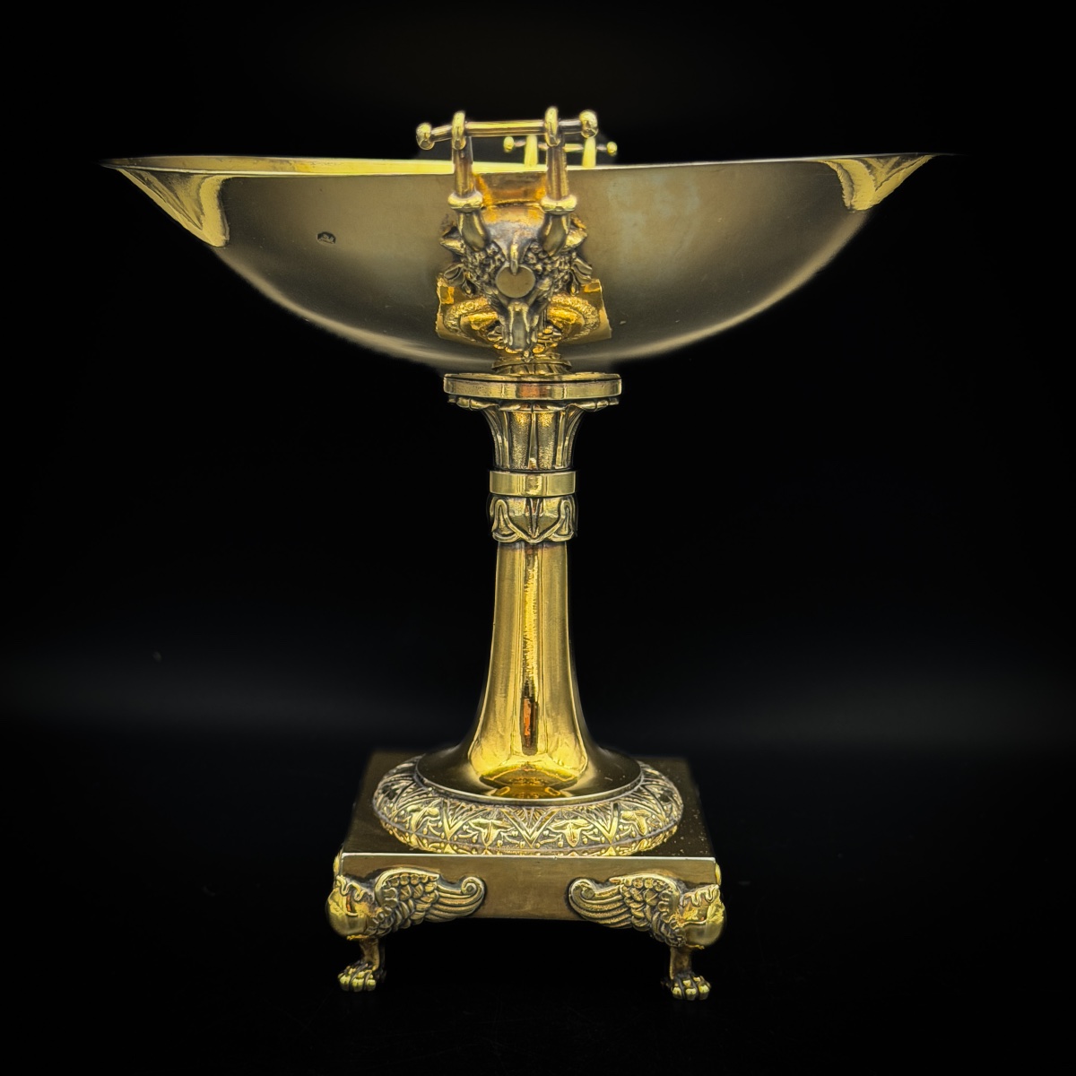 Henry Auguste – Coupe à fruits en vermeil, époque Empire, Paris 1798-1809  -photo-1