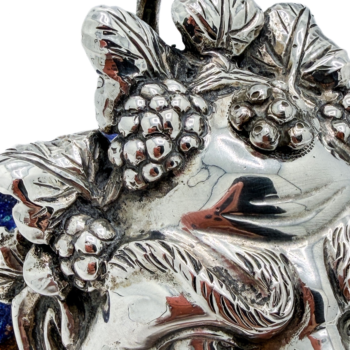 Bacchus-head Incense Burner In Cast Silver – Belgium, Late 19th – Early 20th Century  -photo-6