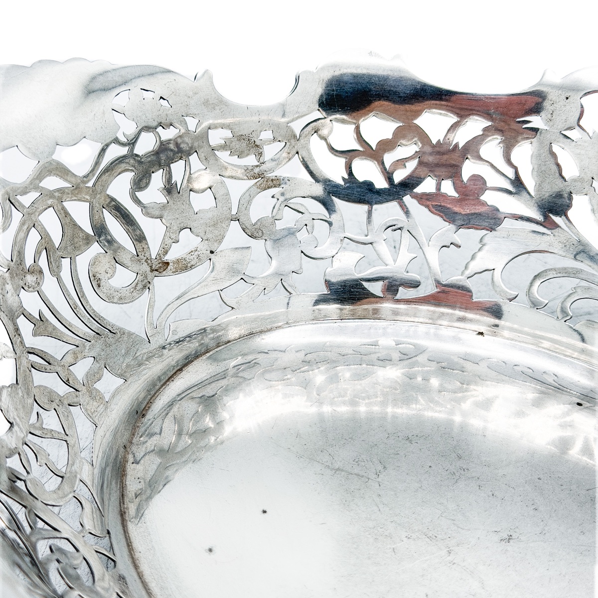 J.m. Van Kempen & Zonen – Openwork Silver Basket In The Art Nouveau Style, Netherlands, 1916  -photo-4