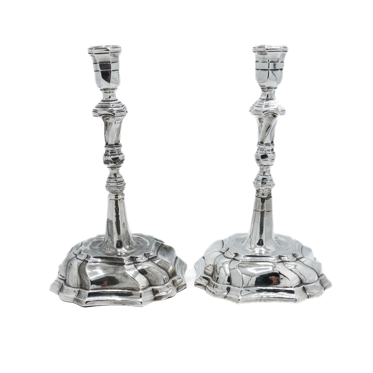 Copenhagen, 1755 – Pair Of Silver Candlesticks  Pair Of Silver Candlesticks-photo-4