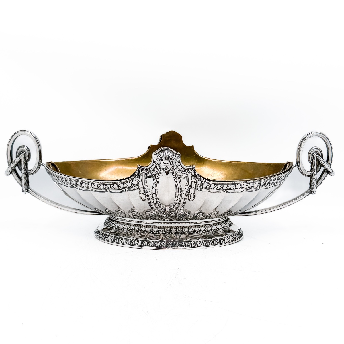 German 800-thousandths Silver Planter In The Neoclassical Style – Napoleon III Period  -photo-5
