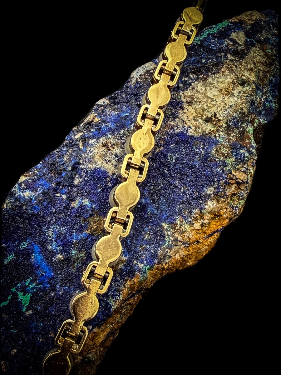 Belgian Art Deco Bracelet In 14-karat Gold, Diamonds, And Cultured Pearls  Chain Bracelet-photo-1