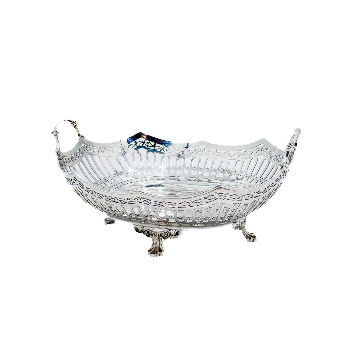 Sheffield 1926 – Panier ajouré en argent massif 925/1000