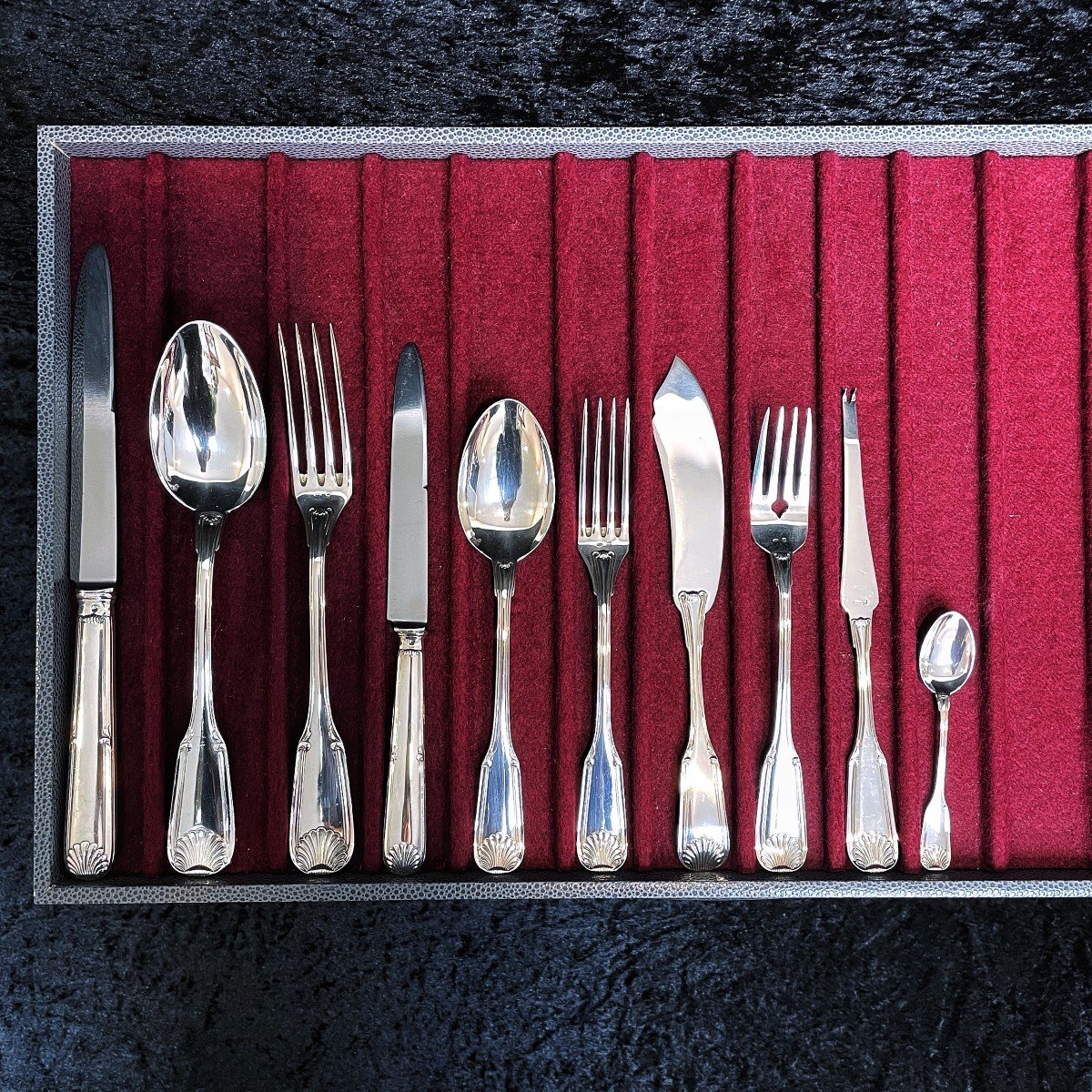 Wolfers Canteen In Sterling Silver -photo-2