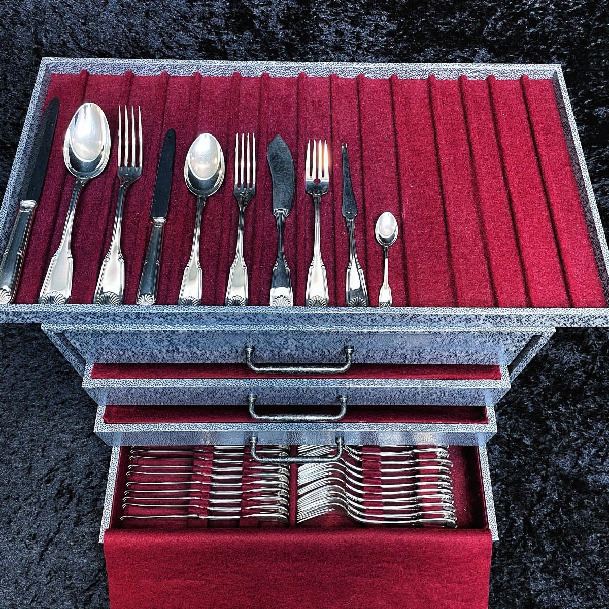 Wolfers Canteen In Sterling Silver -photo-7