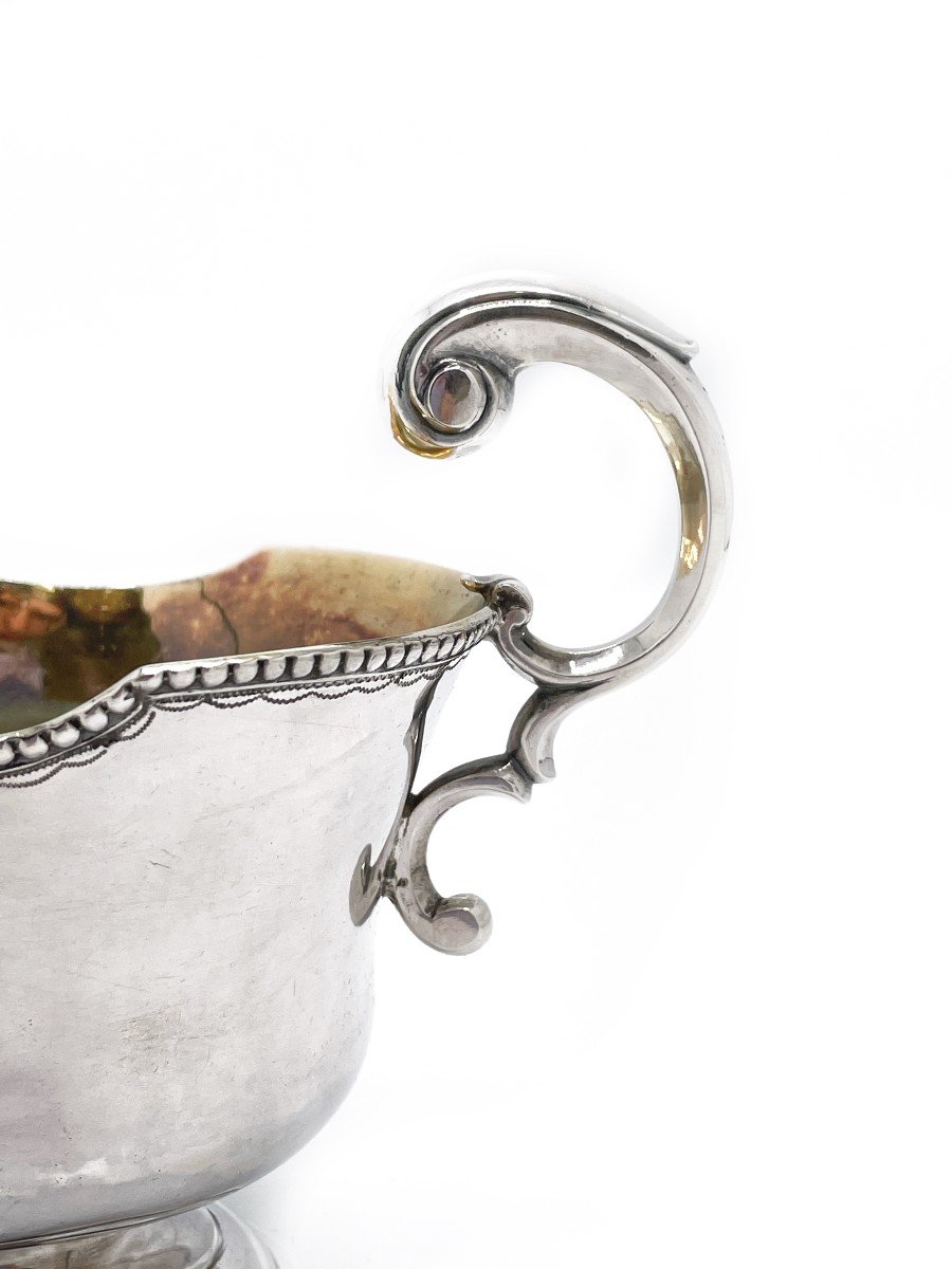 Sauceboat In Silver And Vermeil Interior-photo-1